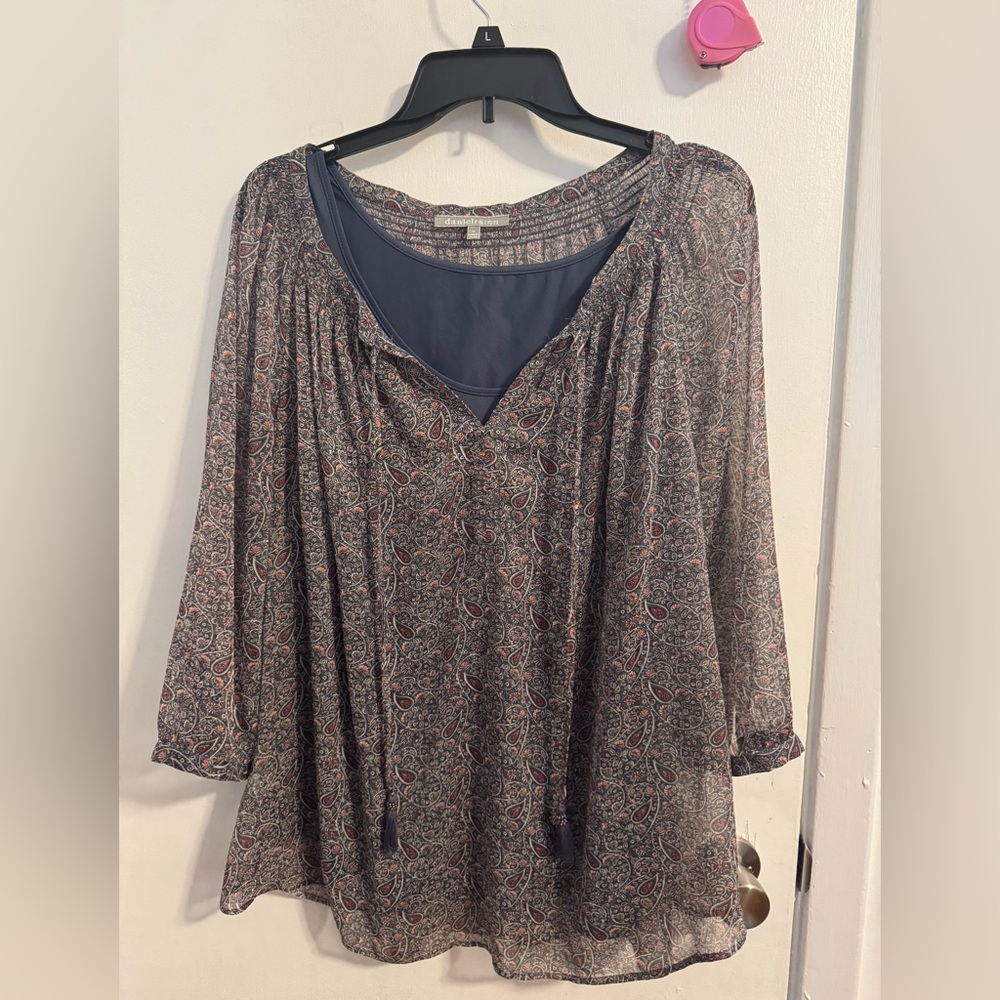 Daniel Rainn Sheer Blouse